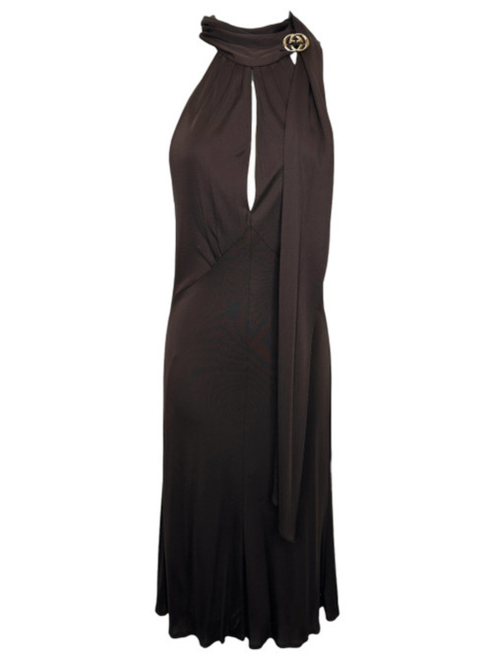 Gucci 2006 Jersey Dress in Chocolate Brown